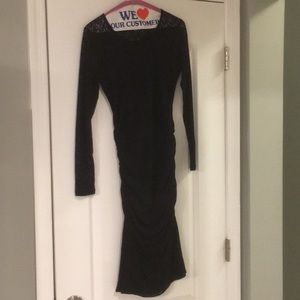 Long sleeve maternity dress